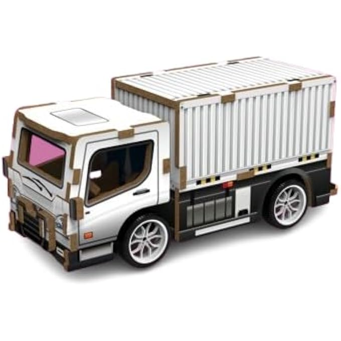 3D WOODEN TRUCK PUZZLE WITH PULL-BACK GEAR  DIY MINI VEHICLE MODEL FOR KIDS & ADULTS (21 PIECES, AGE 6+)  INTERACTIVE STEM TOY, EDUCATIONAL & FUN ASSEMBLY KIT - Image 1